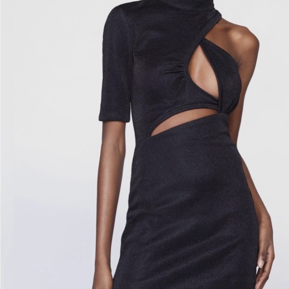 Stella McCartney Black One Shoulder Dress